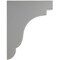 Ekena Millwork 3 1/2"W x 8 1/2"D x 11"H Bedford Wood Vintage Decor Bracket, Pebble Grey BKTWD04X09X11BEPG - alternate 3